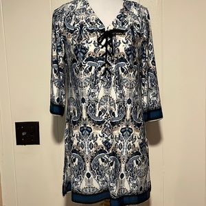 Sandiva blue print size medium dress